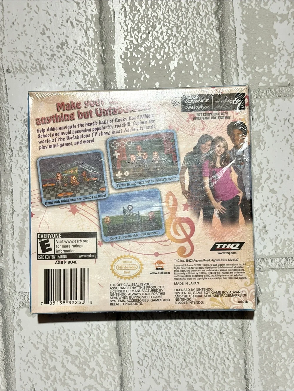 Unfabulous Game Boy Advance Game SEALED NEW Emma Roberts!